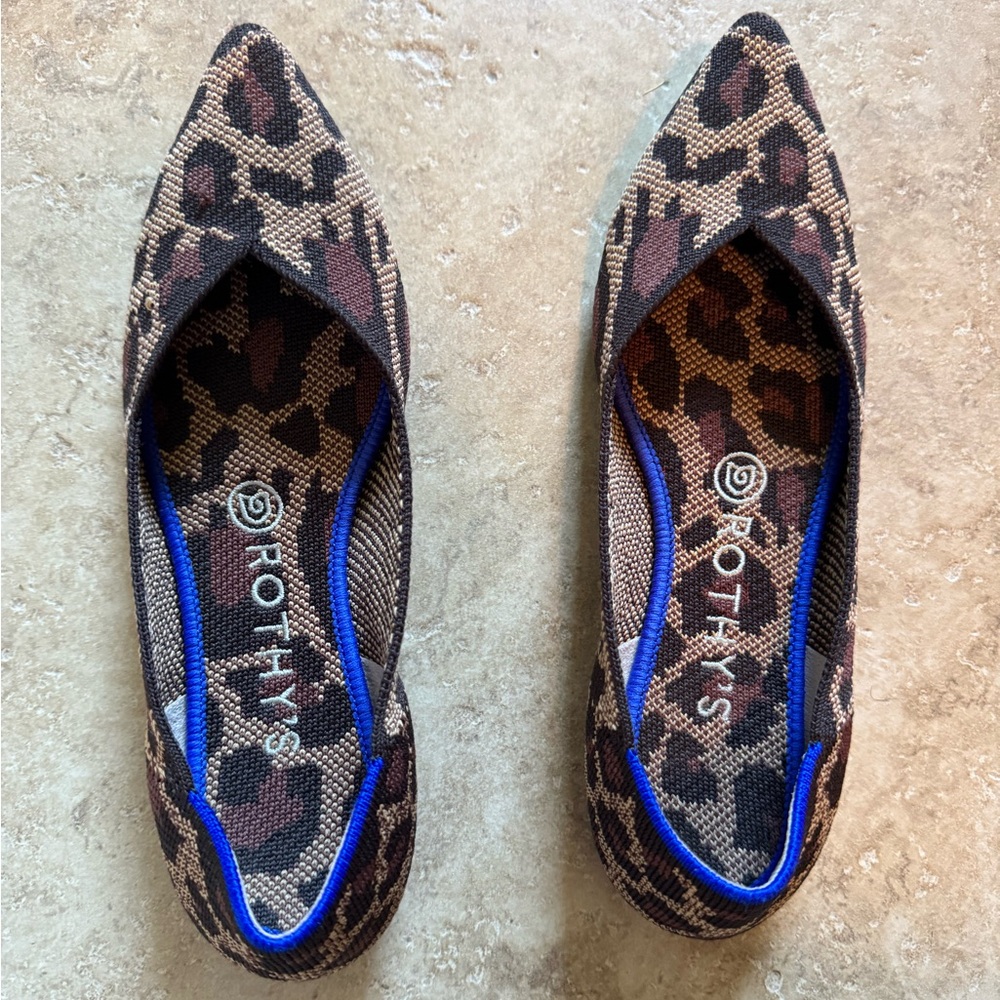 Rothy's Leopard Point Flats